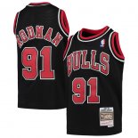 Chicago Bulls Dennis Rodman Mitchell & Ness Black 1997-98 Hardwood Classics Swingman Jersey