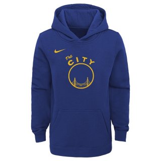 Golden State Warriors Nike Royal Hardwood Classics Club Fleece Pullover Hoodie