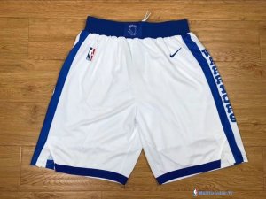 Pantalon NBA Pas Cher Golden State Warriors Nike Retro Blanc