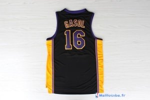 Maillot NBA Pas Cher Los Angeles Lakers Pau Gasol 16 Noir