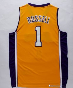 Maillot NBA Pas Cher Los Angeles Lakers D'Angelo Russell 1 Jaune