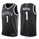 Maillot NBA Pas Cher Brooklyn Nets D'Angelo Russell 1 Noir Icon 2017/18
