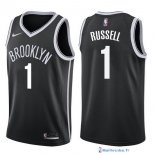 Maillot NBA Pas Cher Brooklyn Nets D'Angelo Russell 1 Noir Icon 2017/18