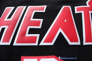 Maillot NBA Pas Cher Miami Heat Dwyane Wade 3 Retro Noir