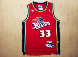 Maillot NBA Pas Cher Detroit Pistons Grant Hill 33 Rose