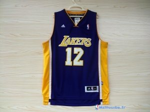 Maillot NBA Pas Cher Los Angeles Lakers Dwight Howard 12 Pourpre