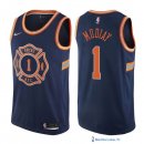 Maillot NBA Pas Cher New York Knicks Emmanuel Mudiay 1 Nike Bleu Ville 2017/18