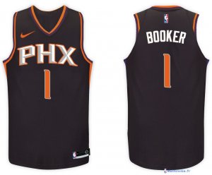 Maillot NBA Pas Cher Phoenix Suns Devin Booker 1 Noir Statement 2017/18