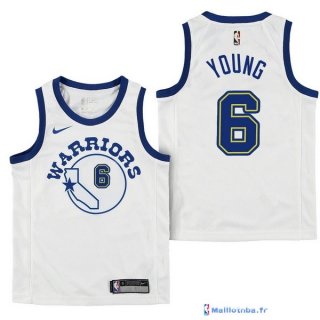 Maillot NBA Pas Cher Golden State Warriors Junior Nick Young 6 Blanc Association 2017/18