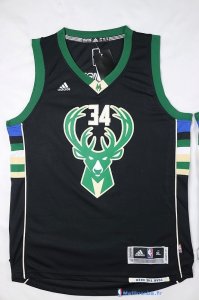 Maillot NBA Pas Cher Milwaukee Bucks Junior Giannis Antetokounmpo 34 Noir