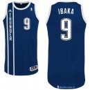 Maillot NBA Pas Cher Oklahoma City Thunder Serge Ibaka 9 Retro Bleu