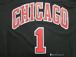 Maillot NBA Pas Cher Chicago Bulls Junior Derrick Rose 1 Noir