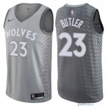 Maillot NBA Pas Cher Minnesota Timberwolves Jimmy Butler 23 Nike Gris Ville 2017/18