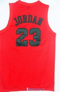 Maillot NBA Pas Cher Chicago Bulls Michael Jordan 23 Rouge Noir Engrener