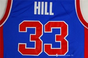 Maillot NBA Pas Cher Detroit Pistons Grant Hill 33 Retro Bleu