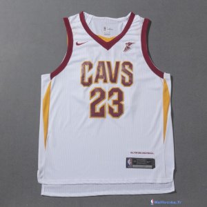 Maillot NBA Pas Cher Cleveland Cavaliers LeBron James 23 Blanc 2017/18