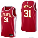 Maillot NBA Pas Cher Atlanta Hawks Mike Muscala 31 Retro Rouge 2017/18