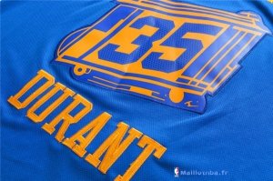 Maillot NBA Pas Cher Golden State Warriors Kevin Durant 35 City Bleu