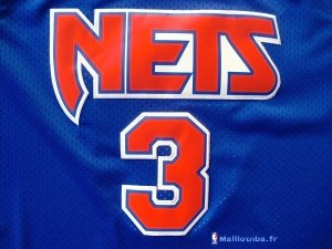 Maillot NBA Pas Cher Brooklyn Nets Drazen Petrovic 3 Bleu