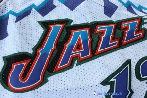 Maillot NBA Pas Cher Utah Jazz John Stockton 12 Blanc