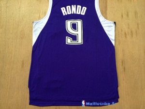 Maillot NBA Pas Cher Sacramento Kings Rajon Rondo 9 Pourpre