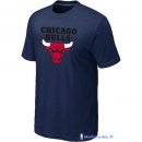 T-Shirt NBA Pas Cher Chicago Bulls Tinta Bleu