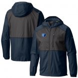 Memphis Grizzlies Columbia Navy Flash Forward Full-Zip Windbreaker Jacket