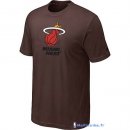 T-Shirt NBA Pas Cher Miami Heat Brun