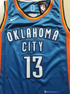 Maillot NBA Pas Cher Oklahoma City Thunder Junior Paul George 13 Bleu Icon 2017/18