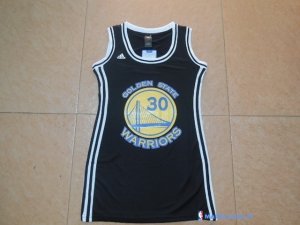 Maillot NBA Pas Cher Golden State Warriors Femme Stephen Curry 30 Noir