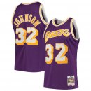 Los Angeles Lakers Magic Johnson Mitchell & Ness Purple 1984-85 Hardwood Classics Swingman Player Jersey