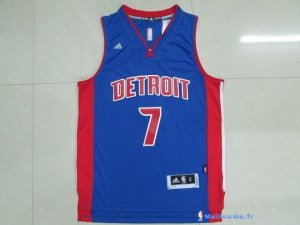 Maillot NBA Pas Cher Detroit Pistons Brandon Jennings 7 Bleu