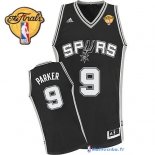 Maillot NBA Pas Cher Finales San Antonio Spurs Parker 9 Noir