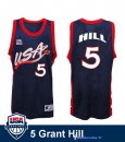 Maillot NBA Pas Cher USA 1996 Grant Hill 5 Noir