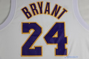 Maillot NBA Pas Cher Los Angeles Lakers Kobe Bryant 24 Blanc Rose