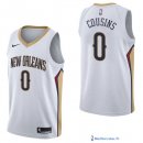 Maillot NBA Pas Cher New Orleans Pelicans DeMarcus Cousins 0 Blanc Association 2017/18