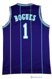 Maillot NBA Pas Cher Charlotte Hornets Tyrone Curtis Bogues 1 Bleu