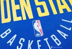 Maillot Manche Courte Golden State Warriors Kevin Durant 35 Nike Bleu