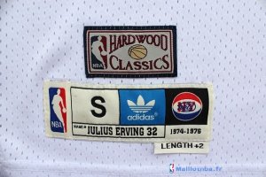 Maillot ABA Pas Cher Brooklyn Nets Erving 32 Blanc