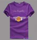 T-Shirt NBA Pas Cher Los Angeles Lakers Pourpre 1