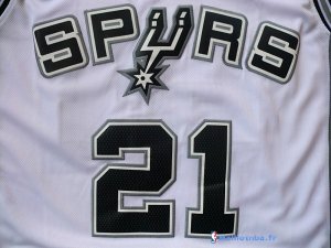 Maillot NBA Pas Cher San Antonio Spurs Tim Duncan 21 Blanc