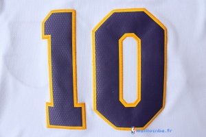 Maillot NBA Pas Cher Noël Los Angeles Lakers Nash 10 Blanc