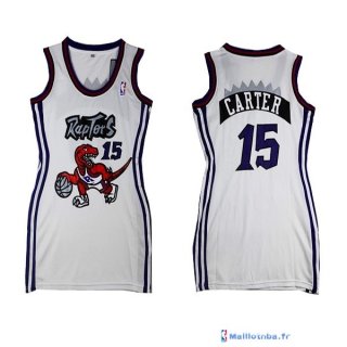 Maillot NBA Pas Cher Toronto Raptors Femme Vince Carter 15 Blanc