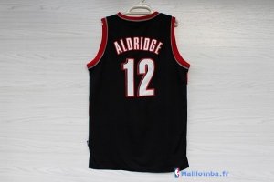 Maillot NBA Pas Cher Portland Trail Blazers LaMarcus Aldridge 12 Noir