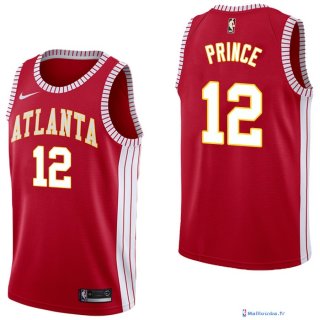 Maillot NBA Pas Cher Atlanta Hawks Taurean Prince 12 Retro Rouge 2017/18