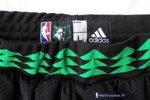 Pantalon NBA Pas Cher Minnesota Timberwolves Retro Noir