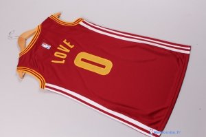 Maillot NBA Pas Cher Cleveland Cavaliers Femme Kevin Love 0 Rouge