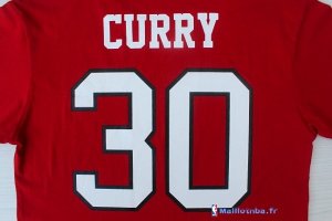 Maillot NBA Pas Cher Golden State Warriors Stephen Curry 30 Rouge MC