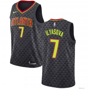 Maillot NBA Pas Cher Atlanta Hawks Ersan Ilyasova 7 Noir Icon 2017/18