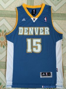 Maillot NBA Pas Cher Denver Nuggets Carmelo Anthony 15 Retro Bleu